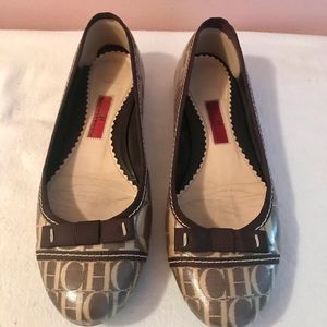 CAROLINA HERRERA LEATHER SHOES FLATS
